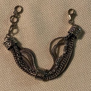 Silpada silver multi strand bracelet